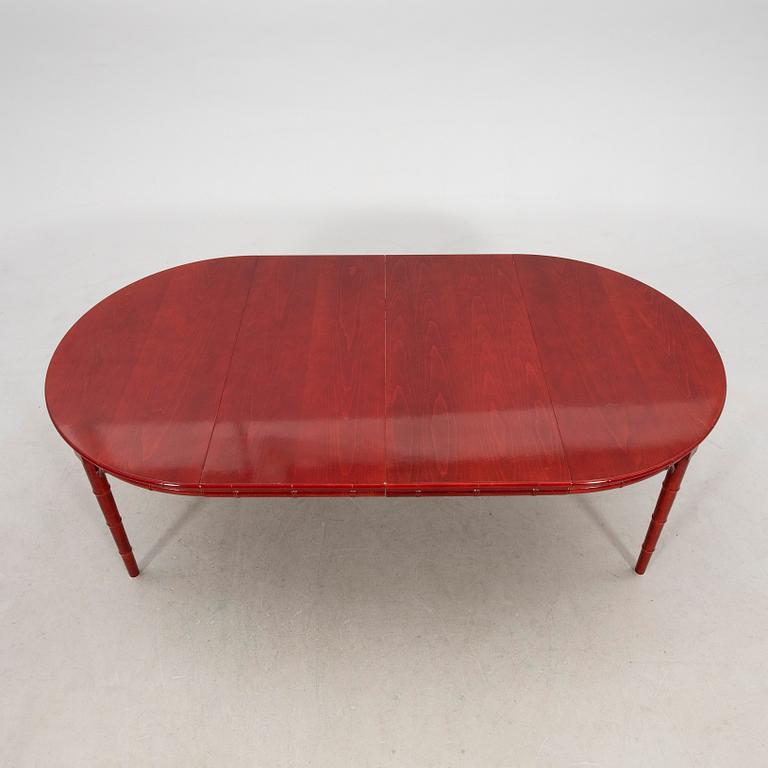 A seven-piece dining suite by Miranda of Sweden, second half of the 20th century.