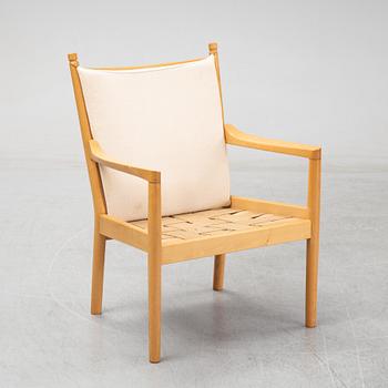 Hans J Wegner, a 'Tremme' armchair model 1788, Fredericia Denmark.