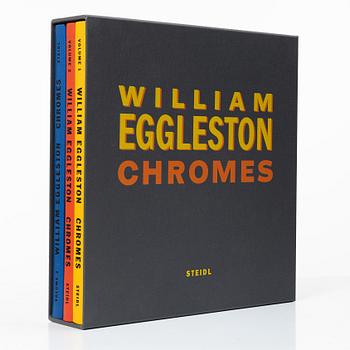 William Eggleston, Box med tre böcker "William Eggleston Chromes vol. 1-3" utgiven av Steidl. En bok signerad.