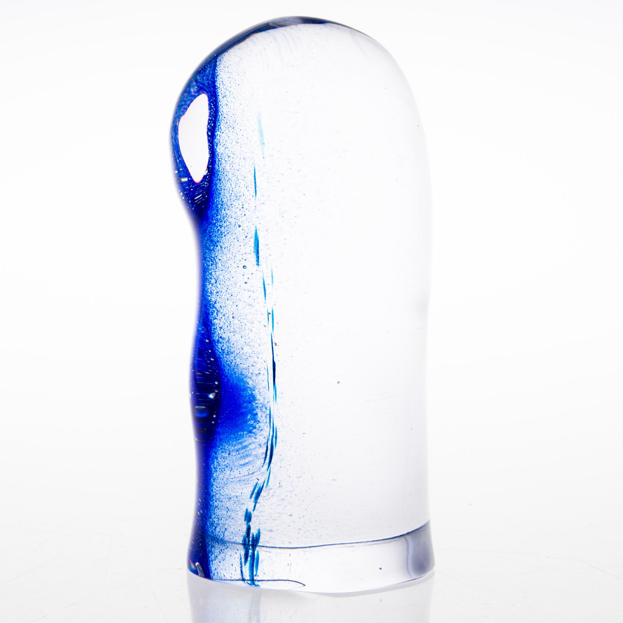 SINI MAJURI, glasskulptur, signerad Sini Mjuri 2018.