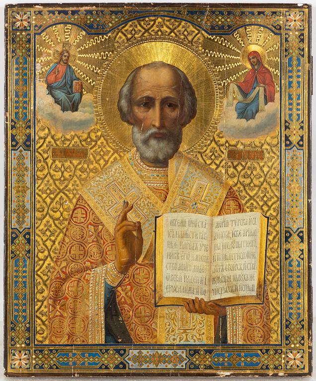 Icon, Russia, Saint Nicholas.