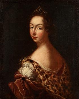 1056. Amalia Wilhelmina von Königsmarck, Self portrait.