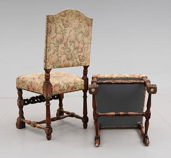 STOLAR, 6 st, barockstil, 1900-talets första hälft.
