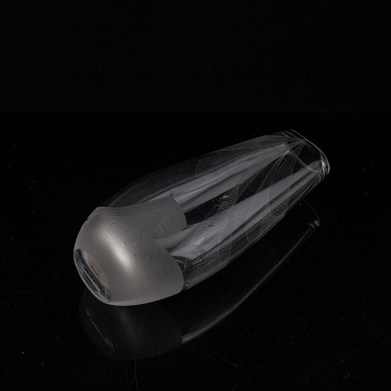 Vicke Lindstrand, vas, glas. Kosta, 1950-tal.