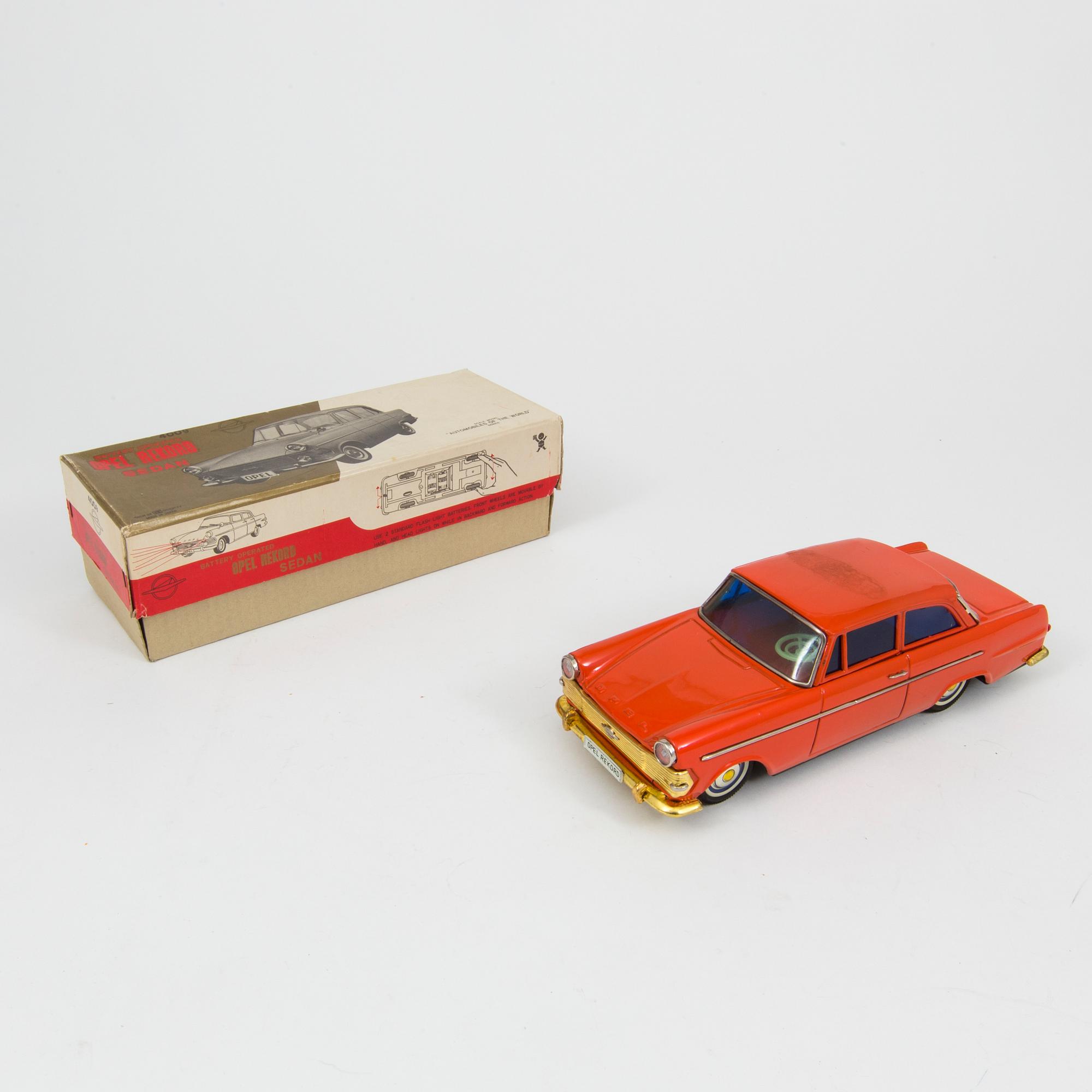 A tinplate Opel Rekord by Bandai Japan 1960s. - Bukowskis