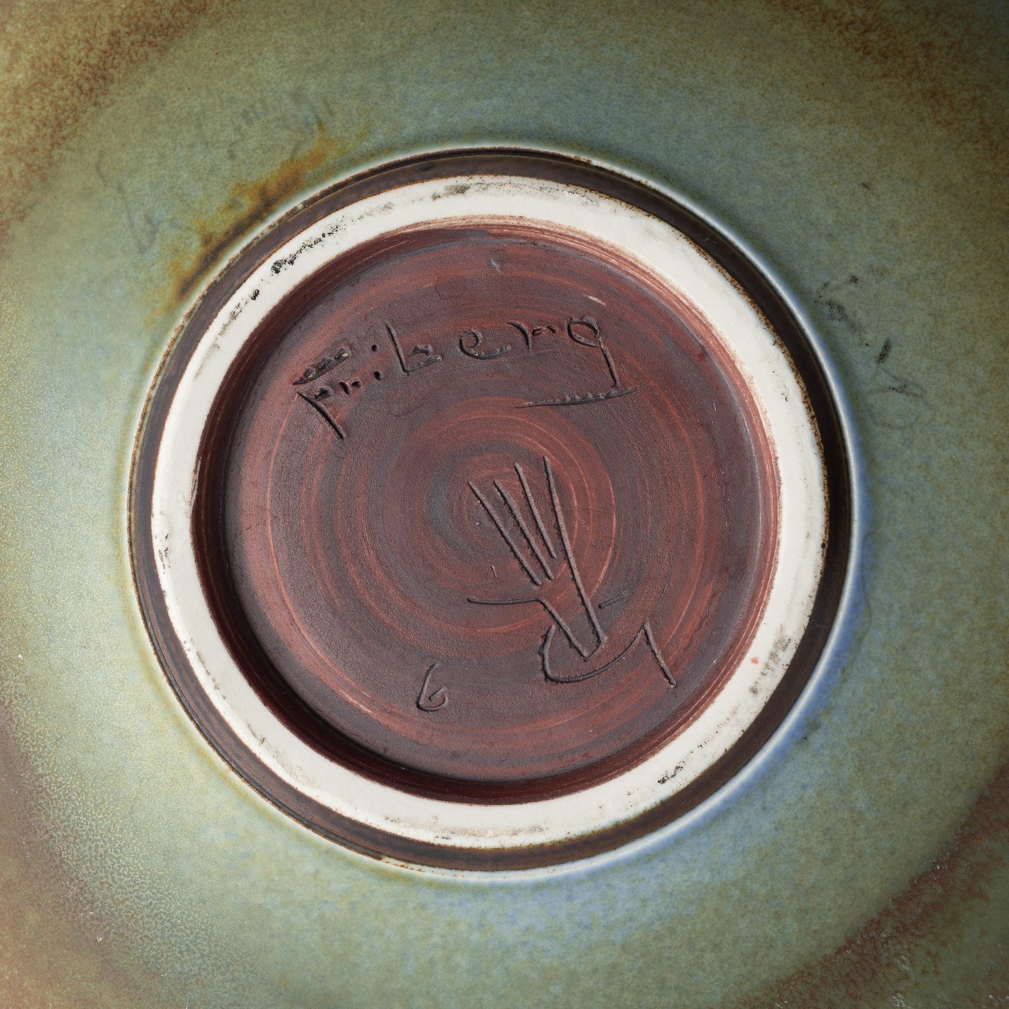 Berndt Friberg, a stoneware bowl, Gustavsbergs studio, Sweden, 1965.