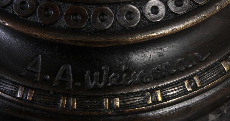 SKULPTUR, brons, efter A.A Weinman, 1900/2000-tal.