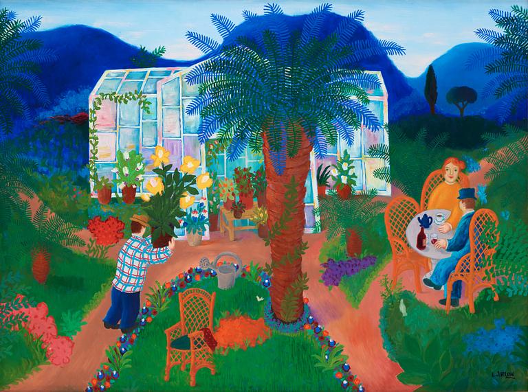 Lennart Jirlow, By the greenhouse in Provence.