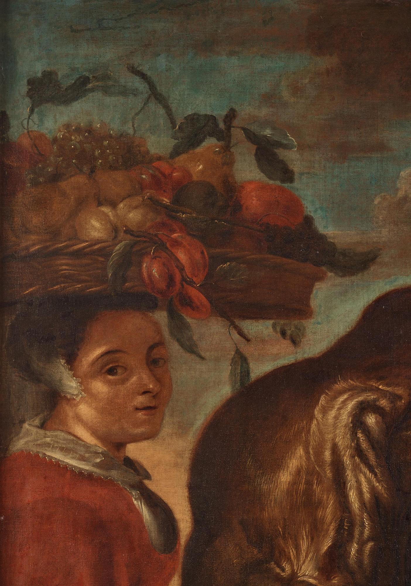 Frans Snyders, efter, ”Bauernpaar auf dem Wege zum Markt”, 1700-tal.