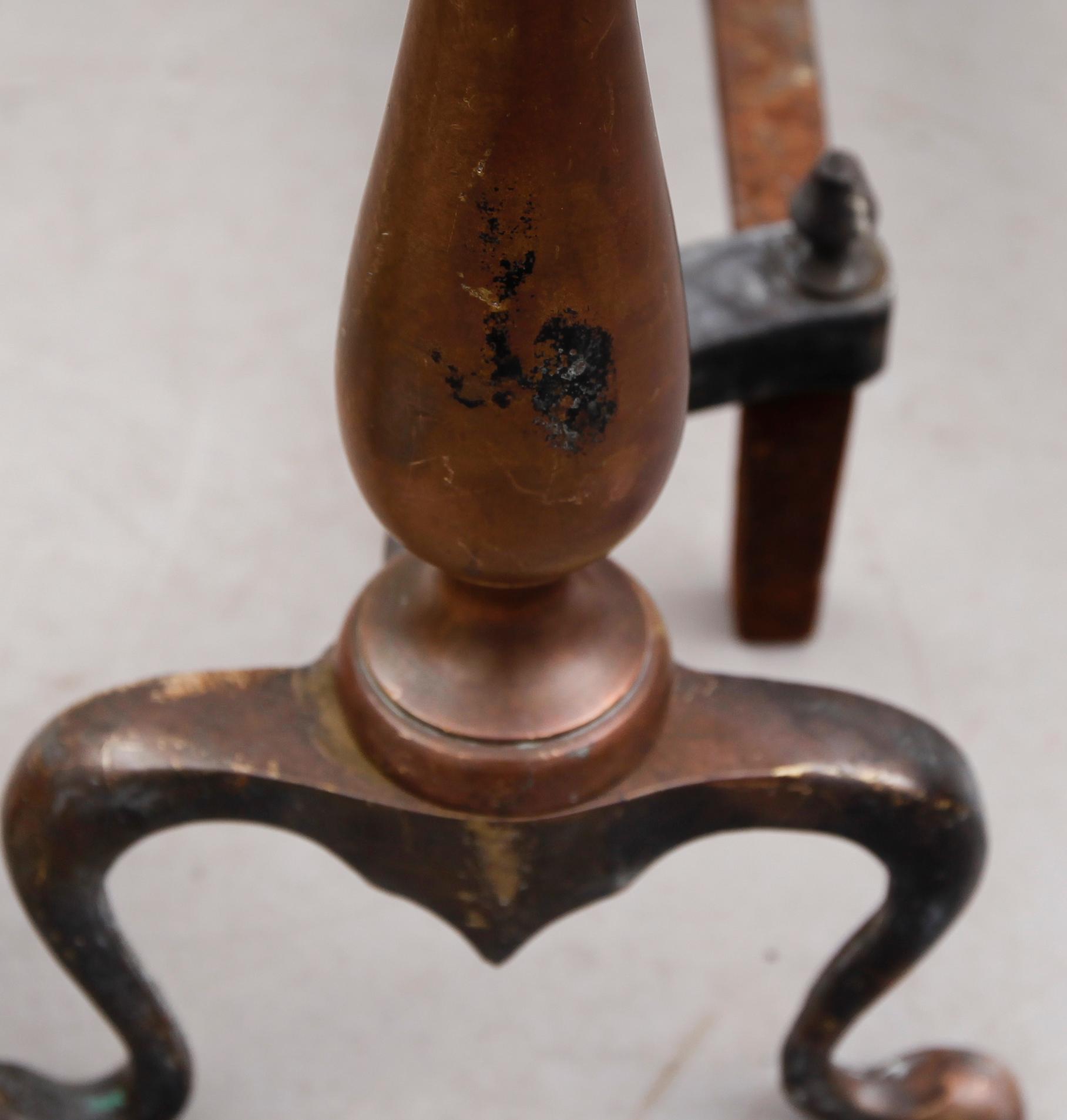 ELDHUNDAR, 1 par, mässing, 1900-talets första hälft.