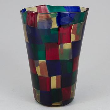 A Fulvio Bianconi "Pezzato" vase, Venini 1998.