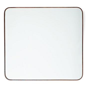 282. A Swedish Modern brass framed wall mirror, 1930's-40's.