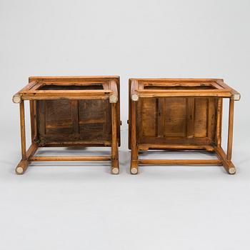 Two hardwood chairs. China. Qing dynasty. 19th century.