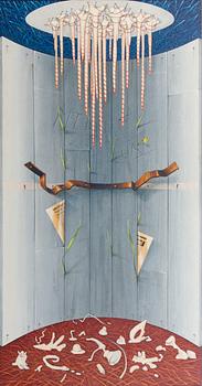 UNTO AHJOTULI, öljy kankaalle, signeerattu ja päivätty -81.