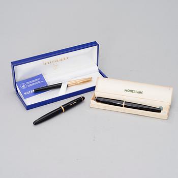 TÄYTEKYNÄT, 3 kpl, Mont Blanc, Faber-Castell ja Waterman.