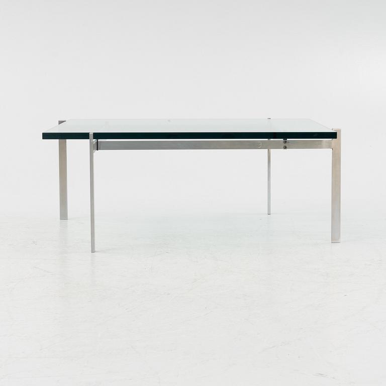 Poul Kjaerholm, a steel and glass 'PK61' coffee table, Fritz Hansen, Denmark,