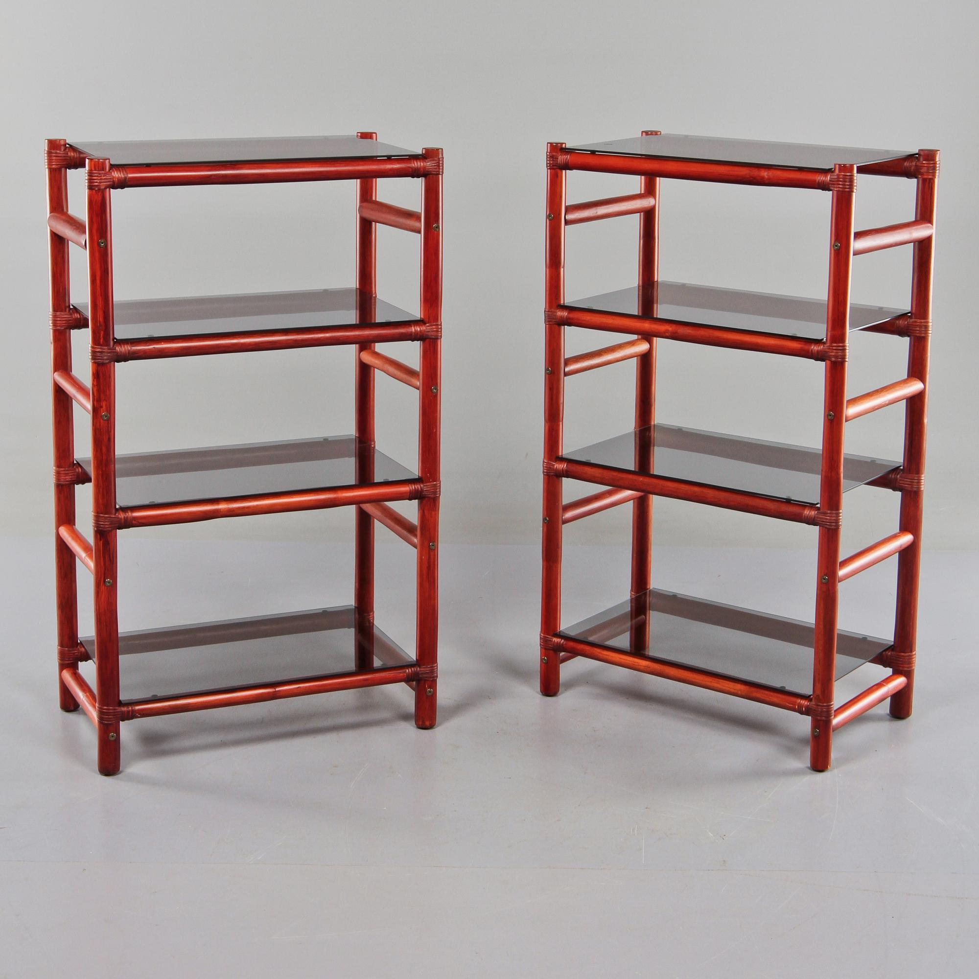 BOKHYLLOR, ett par, "Isala", Gillis Lundgren, Ikea, 1980-tal.