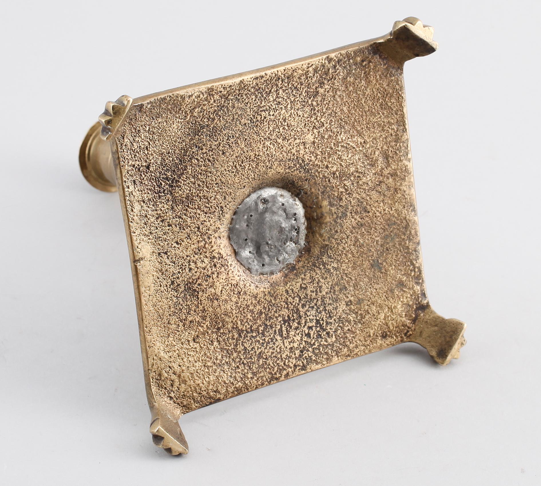 LJUSSTAKE, mässing, barock, 1600-tal.