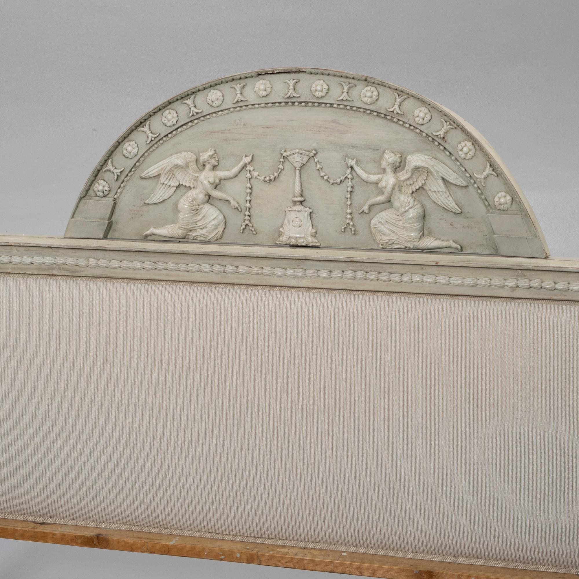 Sängstomme, gustaviansk stil, 1800-tal.