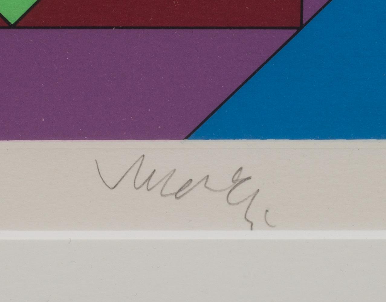 VICTOR VASARELY, färgserigrafi, signerad och numrerad E.A.