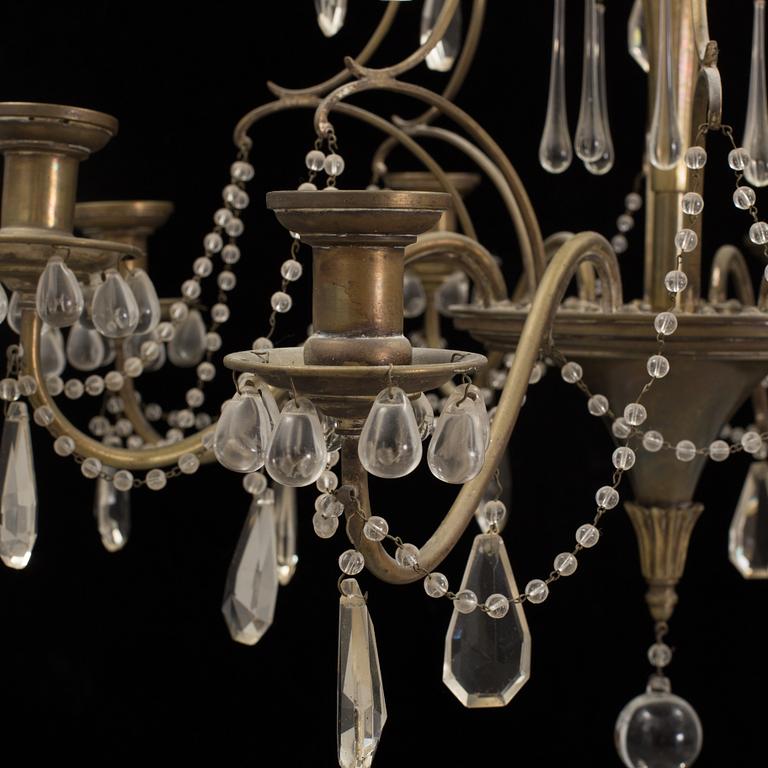 A second half of the 20th century rococo style chandelier.