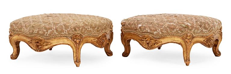 A pair of Louis XV 18th century footrests.