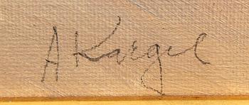 Axel Kargel, olja på duk, signerad 1968.