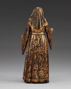 A Spanish 18th century wooden figure.