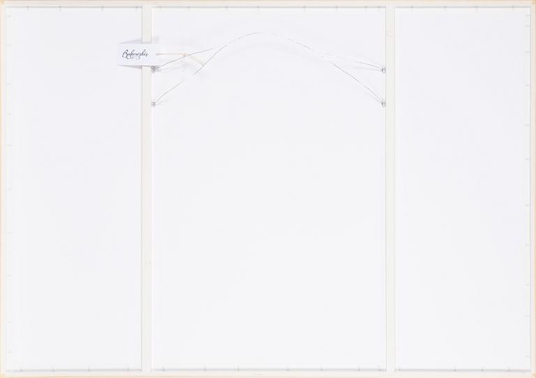 Christo & Jeanne-Claude, färgoffset med kollage av tyg, 2013, signerad med blyerts.