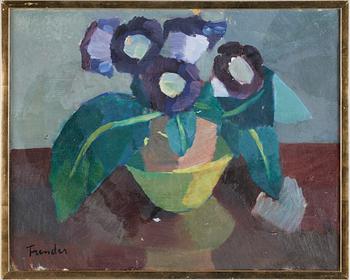 HELGE FRENDER, olja på duk, sign.