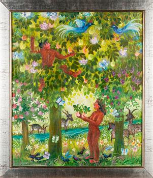 AUNE PAULIN, öljy kankaalle, signeerattu ja päivätty -85.