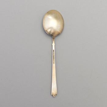 A SET OF TWELVE ENAMEL TEASPOONS, Denmark middle of the 20th century.