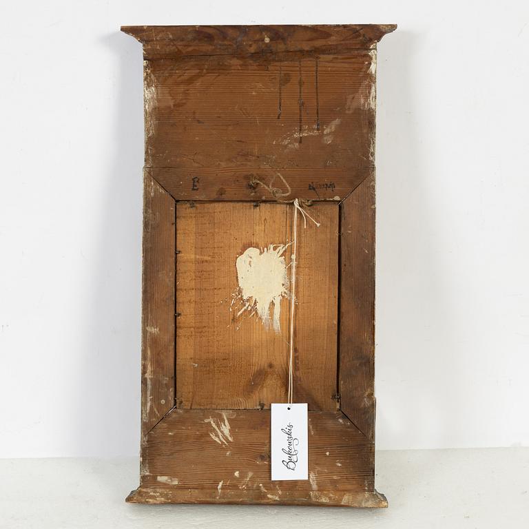 A bronzed and painted frame, 19th Century.