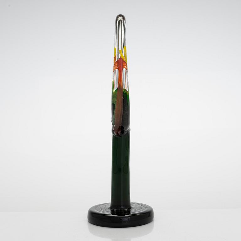 Oiva Toikka, a 'Lollipop' glass sculpture signed O. Toikka Iittala 2015 30/50.