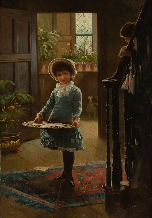 Alexander Mark Rossi, attributed to, oil on canvas, signed and dated 1882.