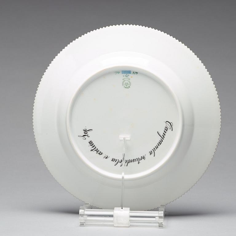 A set of six Royal Copenhagen 'Flora Danica' plates, Denmark, 20th Century.