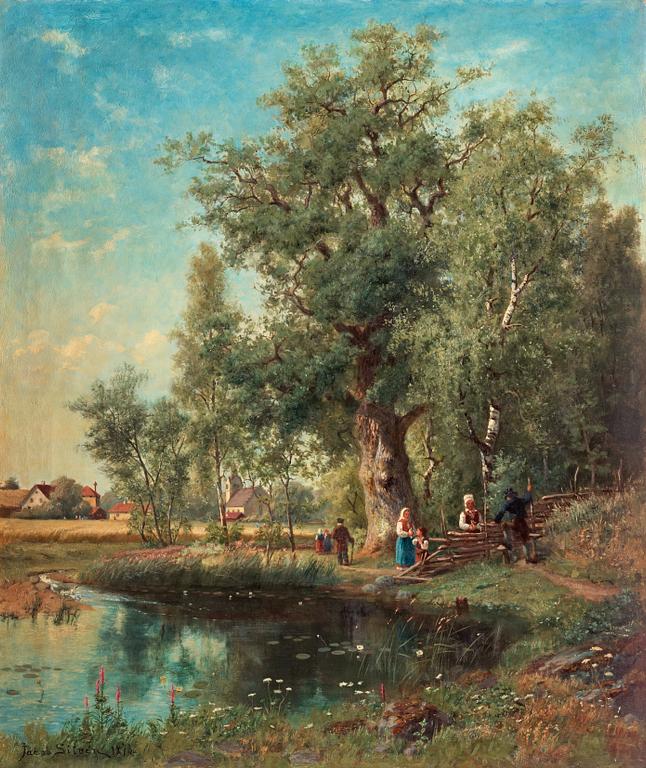 Jacob Silvén, Summer landscape with church.