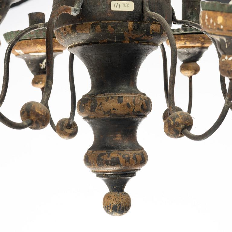 Candle holder. Folk art, Jämtland, late 19th century.