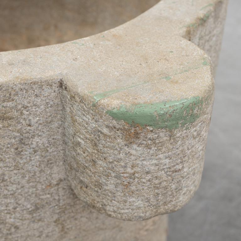 A limestone mortar.