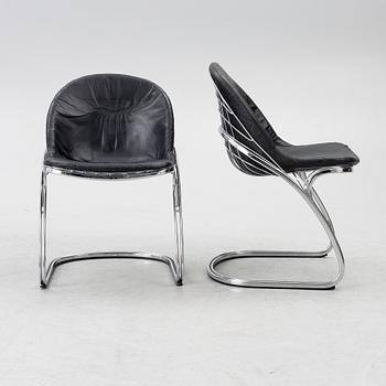 Gastone Rinaldi, chairs 6 pcs, "Sabrina", second half of the 20th century.