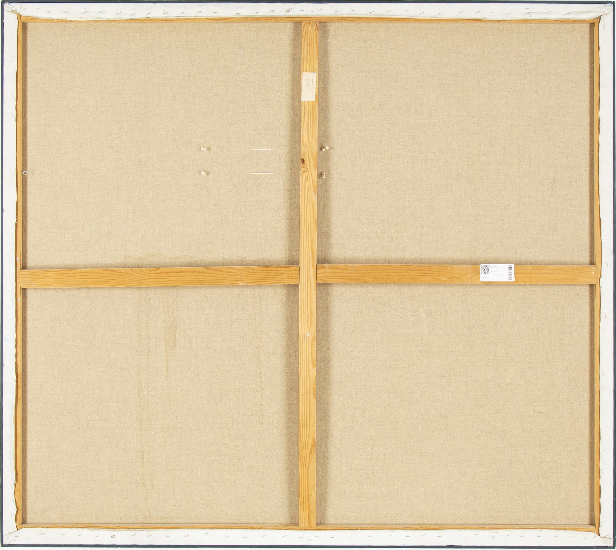 Beck & Jung, acrylic and computer plot on canvas, signerad och daterad 1979.