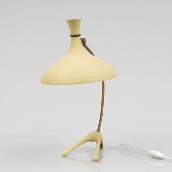 A Swedish Modern table lamp, Einar Bäckströms Metallvarufabrik, 1950s.