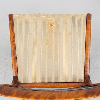 Carl Malmsten, Four chairs, Swedish Grace, Svenska Möbelfabrikerna Bodafors, 1920s.