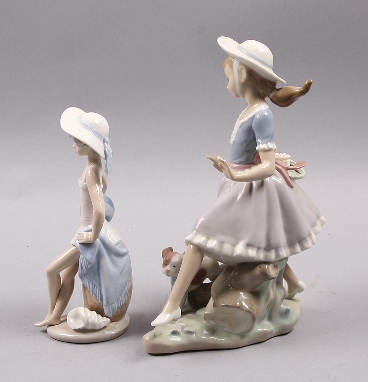 FIGURINER, 2 st, porslin, Lladro.