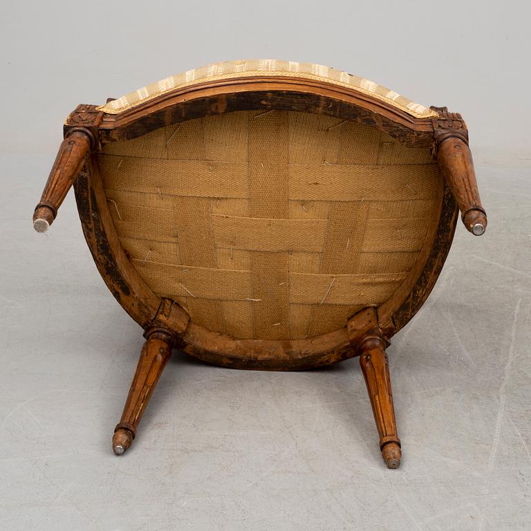 KARMSTOLAR, ett par, Louis XVI, 1700-/1800-tal.