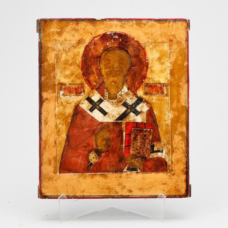 IKON, träpannå, Ryssland, 1800-tal.