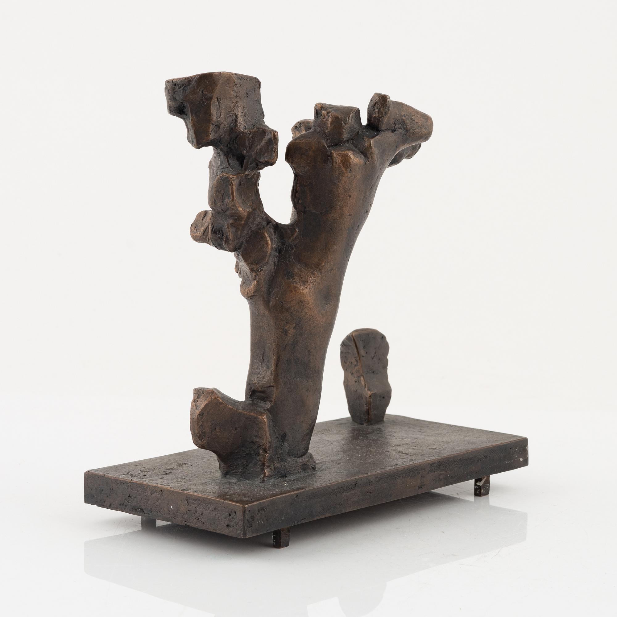 Bror Marklund, sculpture, bronze, signed, height 21 cm.