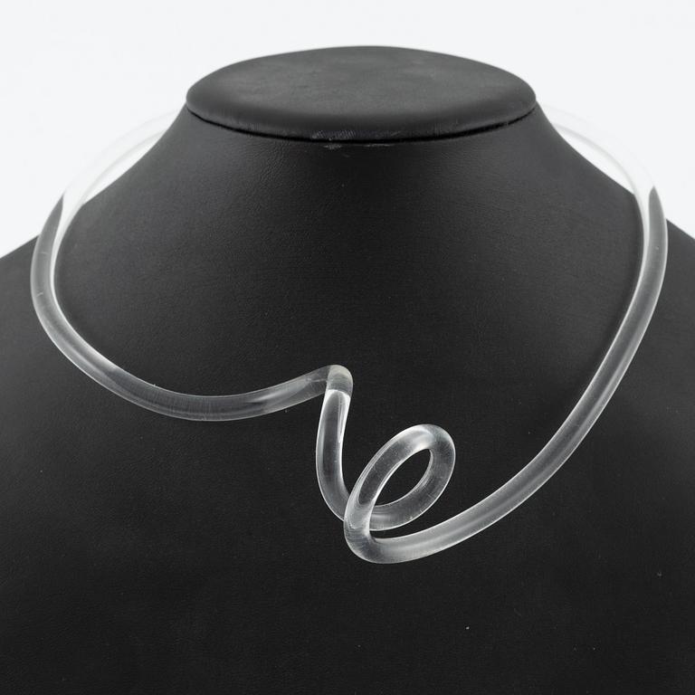 Siv Lagerström, necklace, three pieces, acrylic plastic.