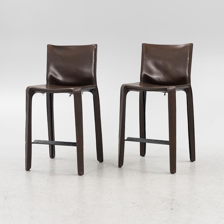 Mario Bellini, six '410 CAB' bar chairs, Cassina, Italy.