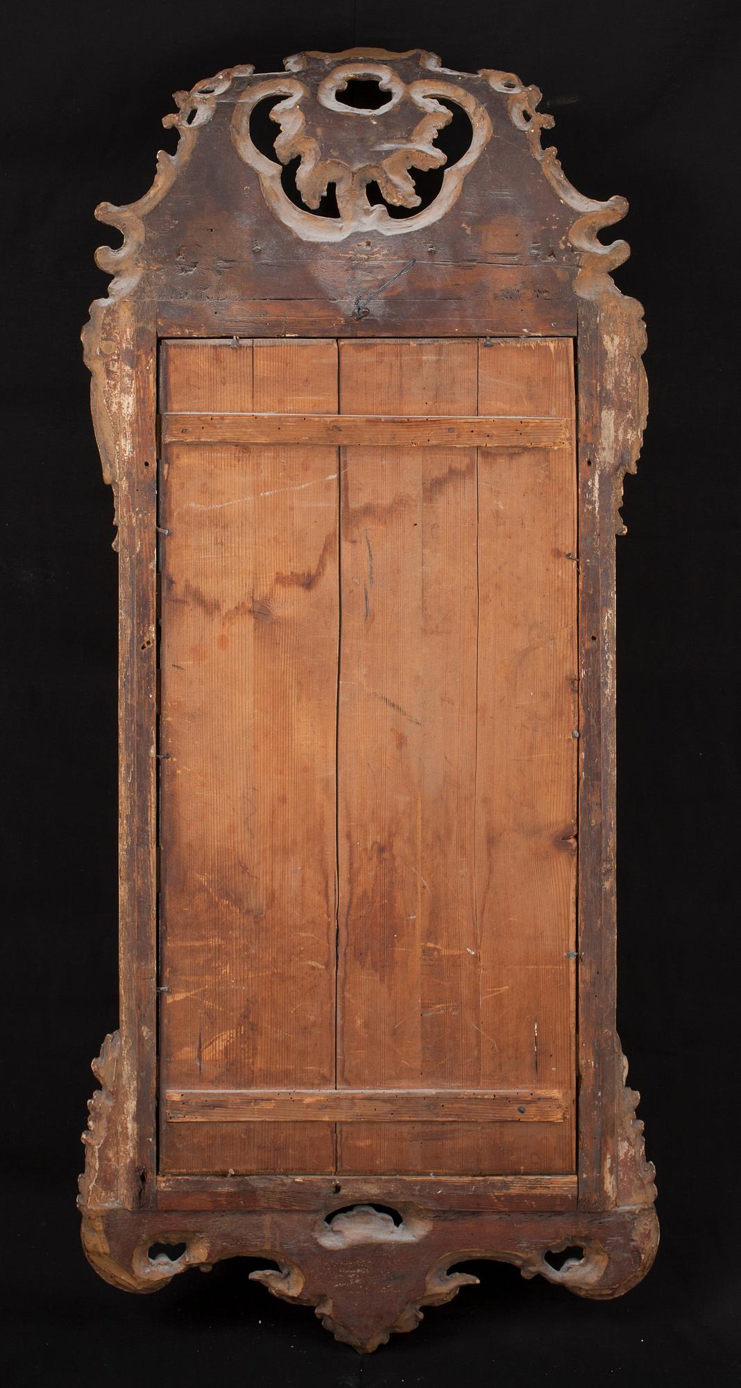 A Swedish Rococo 18th century mirror.